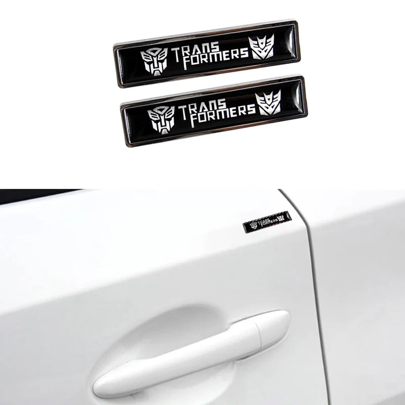 Luxury Cool Auto Car Body Fender Metal Badge For TRANSFORMER Sticker Decal 2PCS - Image 4