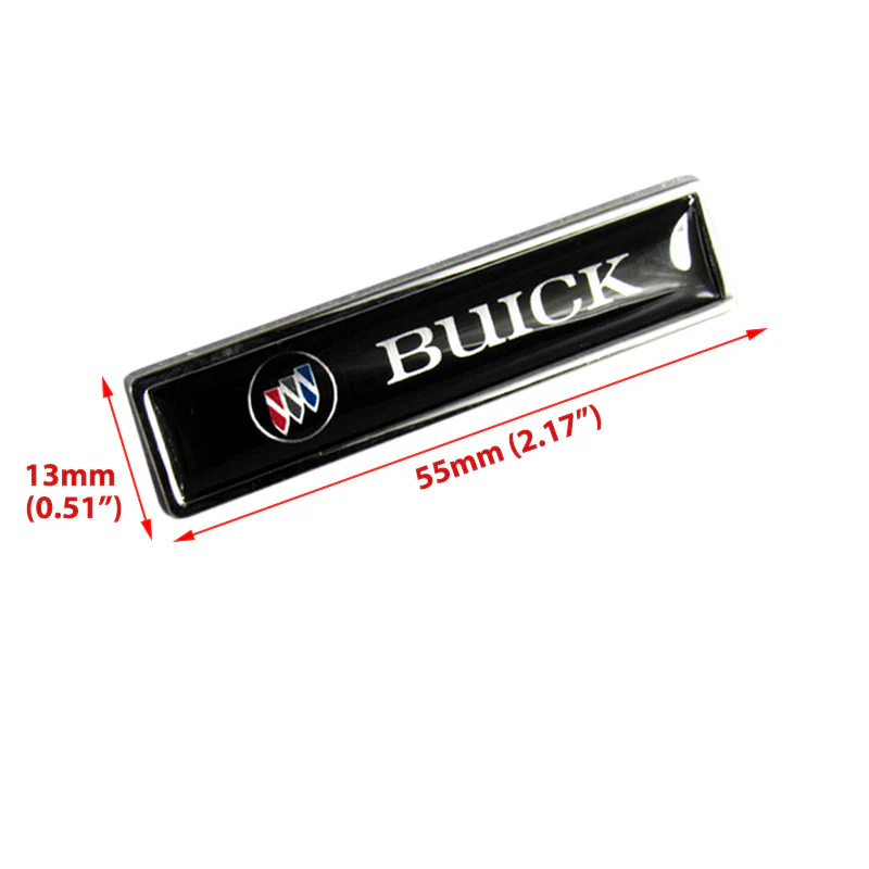 Luxury New Auto Car Body Fender Metal Badge For BUICK Emblem Sticker Decal 2PCS - Image 3