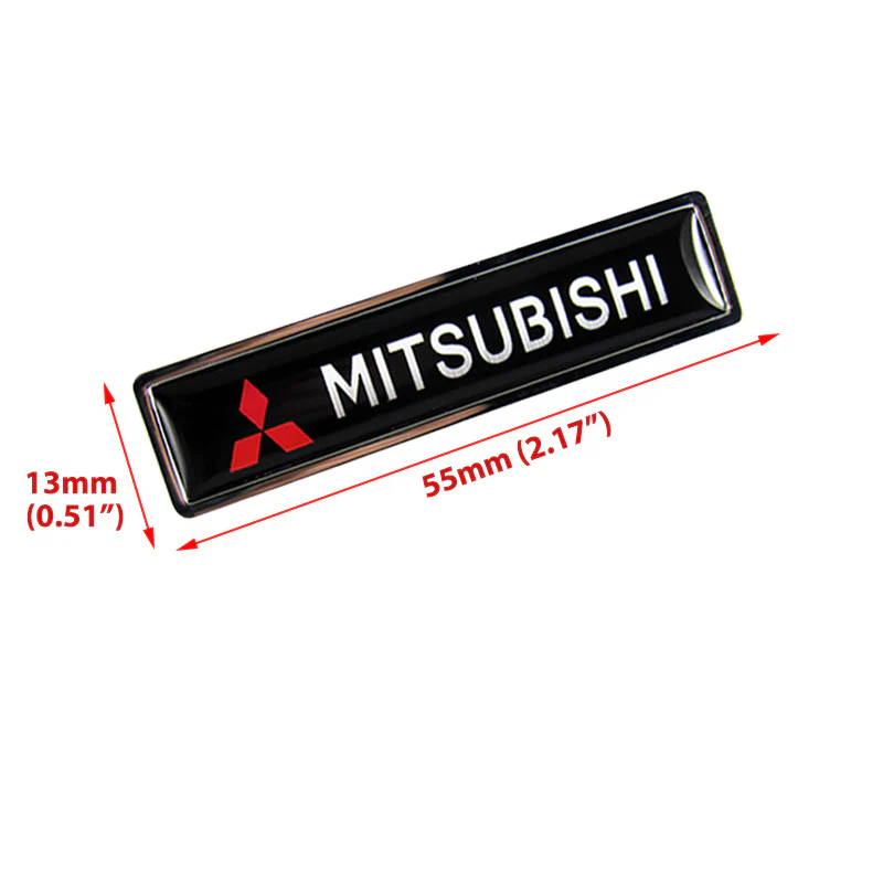 Luxury NEW Auto Car Body Fender Metal Badge For MITSUBISHI Sticker Decal 2PCS - Image 2