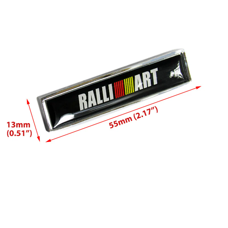 Luxury NEW Auto Car Body Fender Metal Badge Sticker For RALLIART Decal 2PCS - Image 3