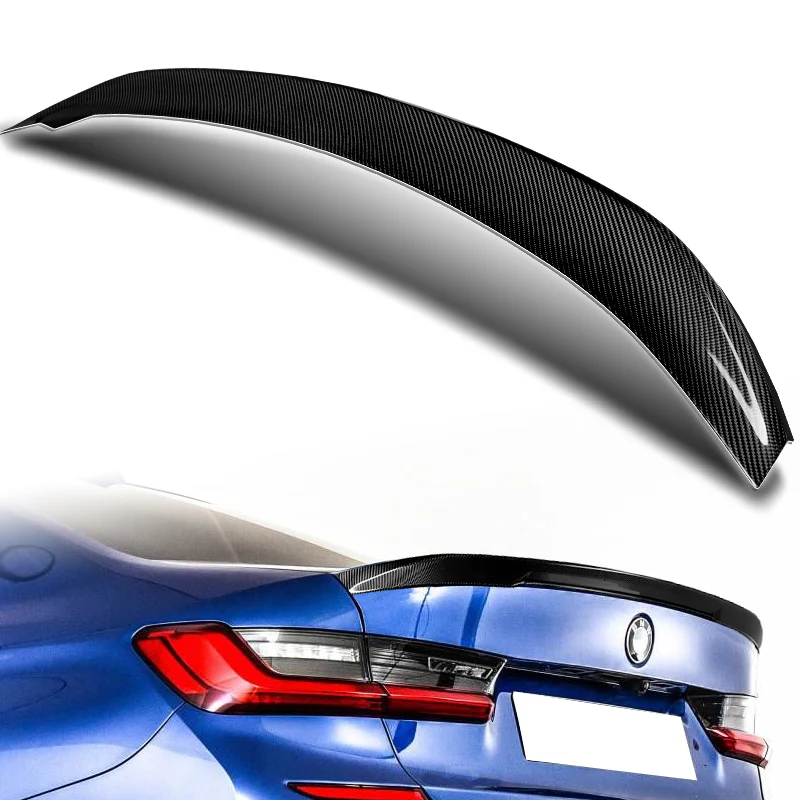 M-Performance Rear Trunk Lip Duckbill Spoiler Wing For 2019-2025 BMW G20 G28 3-Series -Real Carbon Fiber - Image 5
