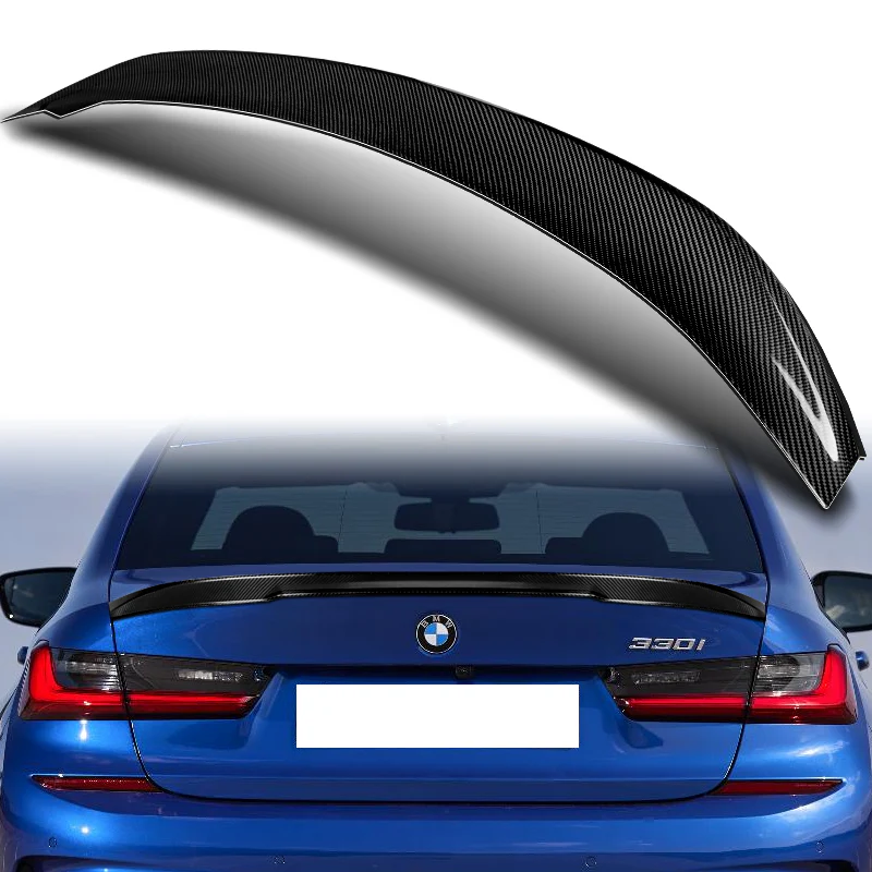 M-Performance Rear Trunk Lip Duckbill Spoiler Wing For 2019-2025 BMW G20 G28 3-Series -Real Carbon Fiber - Image 6