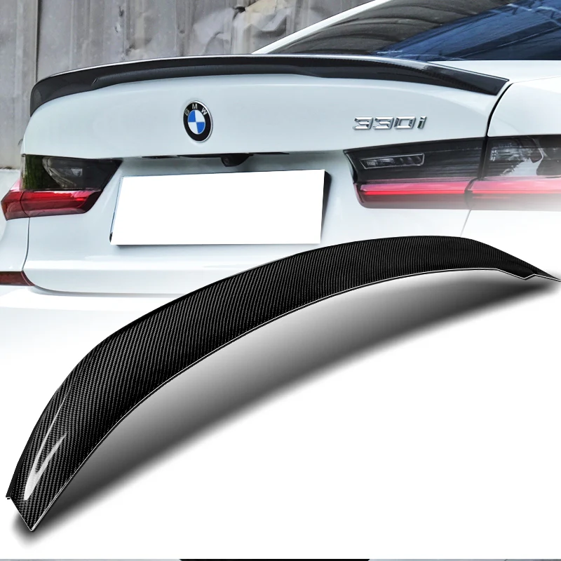 M-Performance Rear Trunk Lip Duckbill Spoiler Wing For 2019-2025 BMW G20 G28 3-Series -Real Carbon Fiber - Image 7