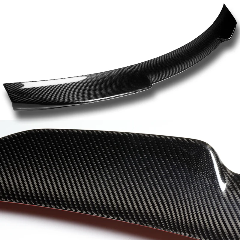 M4-Style Rear Trunk Lip Duckbill Spoiler Wing For 2021-2022 BMW G22 G82 4-Series 2-DR / Coupe -Real Carbon Fiber - Image 2