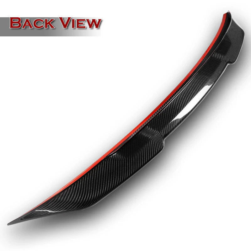 M4-Style Rear Trunk Lip Duckbill Spoiler Wing For 2021-2022 BMW G22 G82 4-Series 2-DR / Coupe -Real Carbon Fiber - Image 4