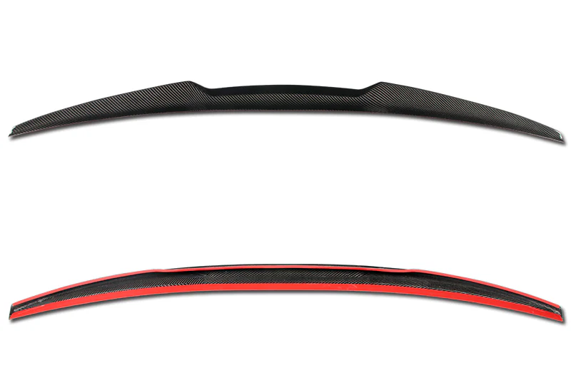 M4-Style Rear Trunk Lip Spoiler Wing For 2007-2013 BMW 3-Series E92 2-DR / Coupe -Real Carbon Fiber - Image 4