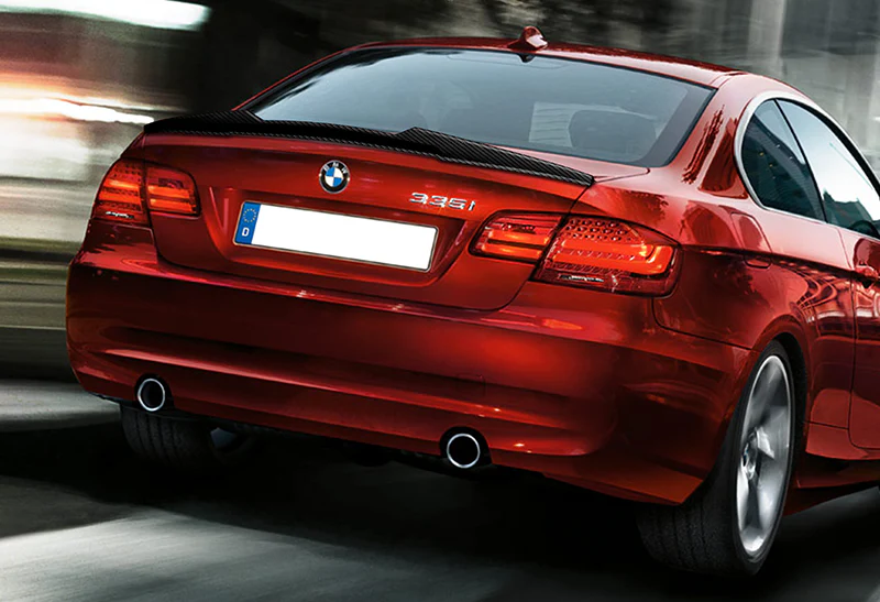 M4-Style Rear Trunk Lip Spoiler Wing For 2007-2013 BMW 3-Series E92 2-DR / Coupe -Real Carbon Fiber - Image 5