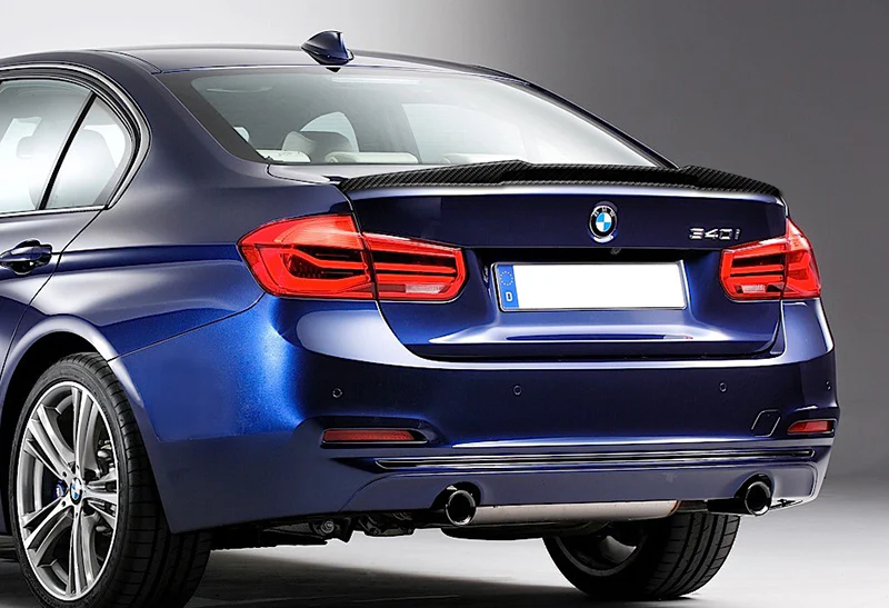 M4-Style Rear Trunk Lip Spoiler Wing For 2012-2018 BMW 330i 335i 340i 320i 4-DR / Sedan -Real Carbon Fiber - Image 5