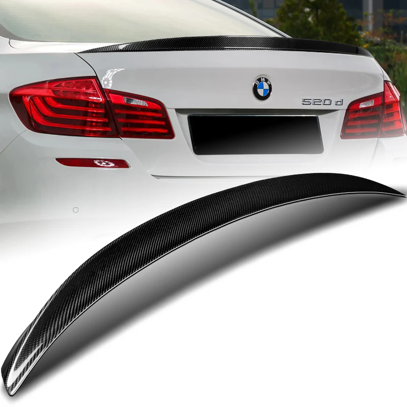 M5-Style Rear Trunk Lip Duckbill Spoiler Wing For 2011-2016 BMW F10 5-Series 4-DR / Sedan -Real Carbon Fiber - Image 7