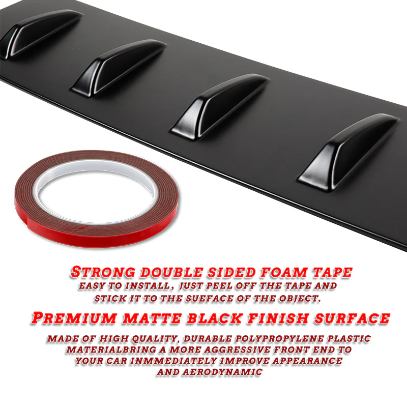 Matte Black Rear Roof Vortex Generator Spoiler Wing For 2022 2023 2024 2025 Subaru WRX -Shark Fin Style - Image 3