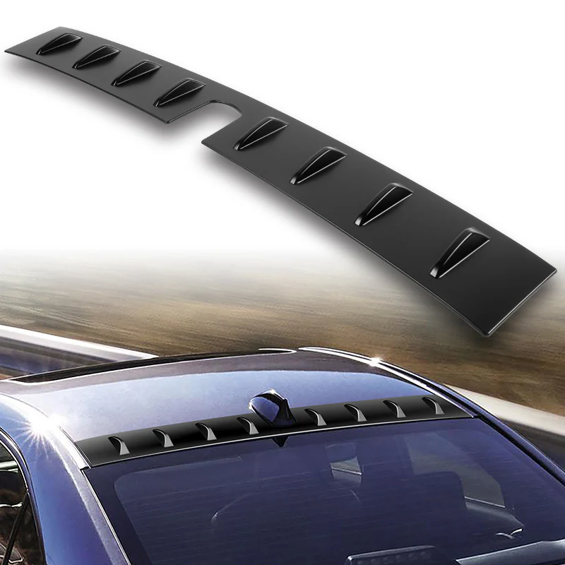 Matte Black Rear Roof Vortex Generator Spoiler Wing For 2022 2023 2024 2025 Subaru WRX -Shark Fin Style - Image 5