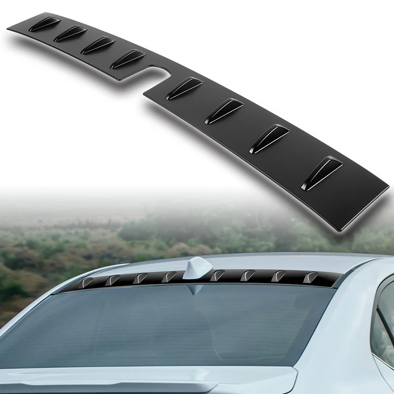 Matte Black Rear Roof Vortex Generator Spoiler Wing For 2022 2023 2024 2025 Subaru WRX -Shark Fin Style - Image 6