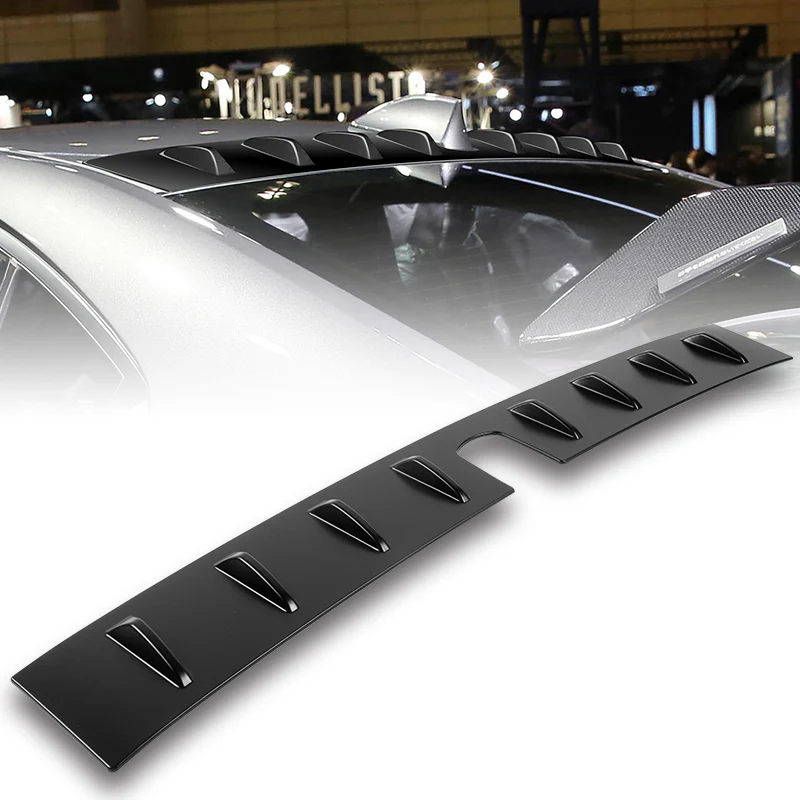 Matte Black Rear Roof Vortex Generator Spoiler Wing For 2022 2023 2024 2025 Subaru WRX -Shark Fin Style - Image 7