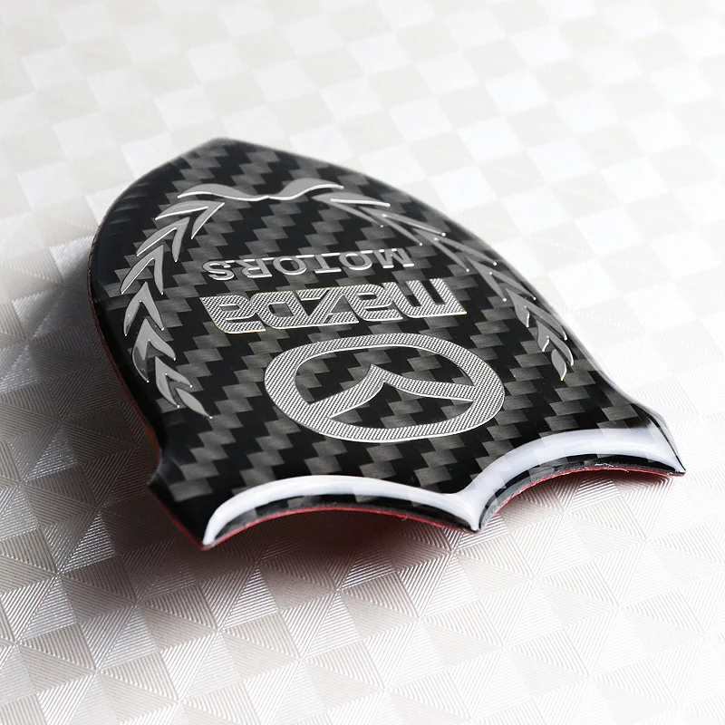 Mazda Silver 3D Carbon Fiber Emblem Sticker - Image 4