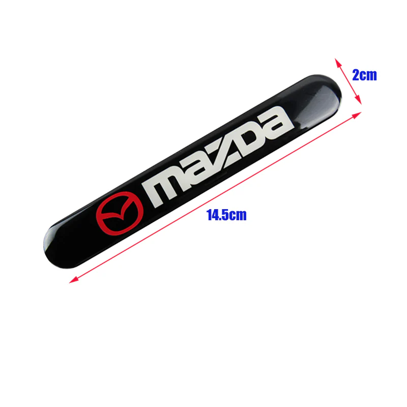 Mazda Black Car Door Rear Trunk Side Fenders Bumper Badge Scratch Guard Sticker New 2 pcs - Image 2