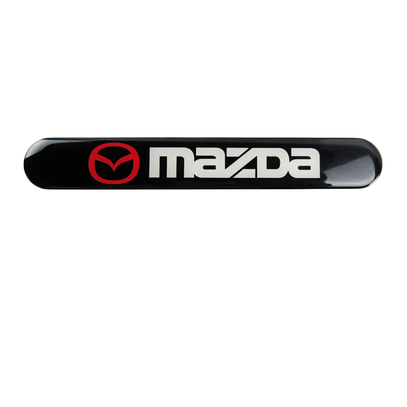 Mazda Black Car Door Rear Trunk Side Fenders Bumper Badge Scratch Guard Sticker New 2 pcs - Image 3