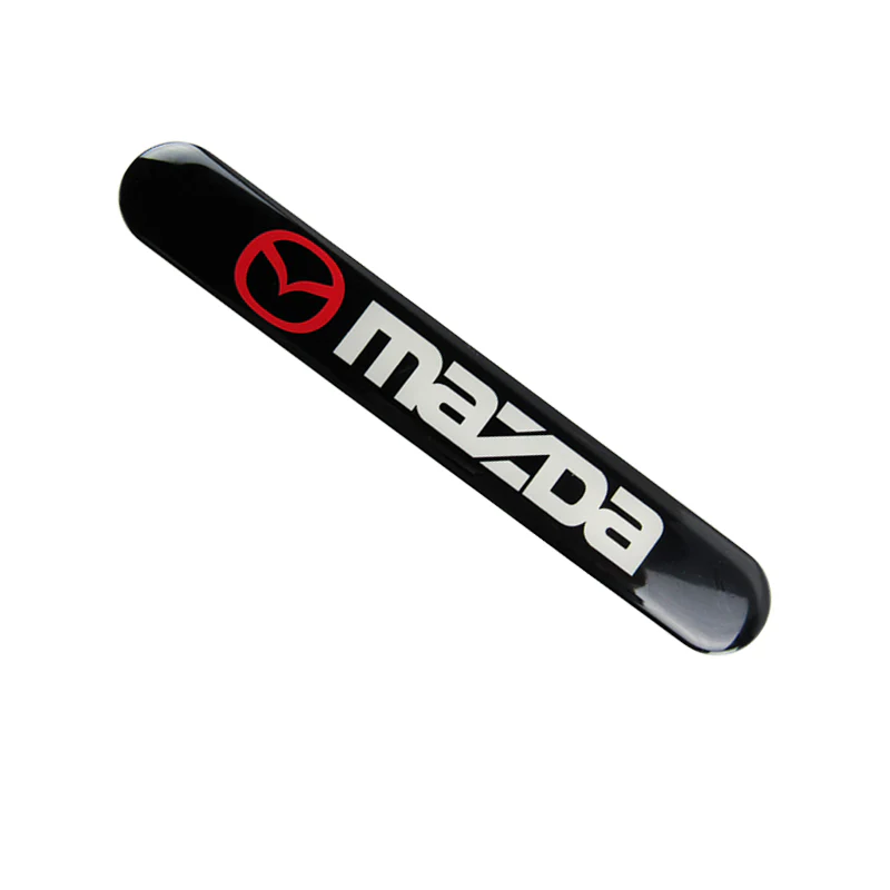 Mazda Black Car Door Rear Trunk Side Fenders Bumper Badge Scratch Guard Sticker New 2 pcs - Image 4