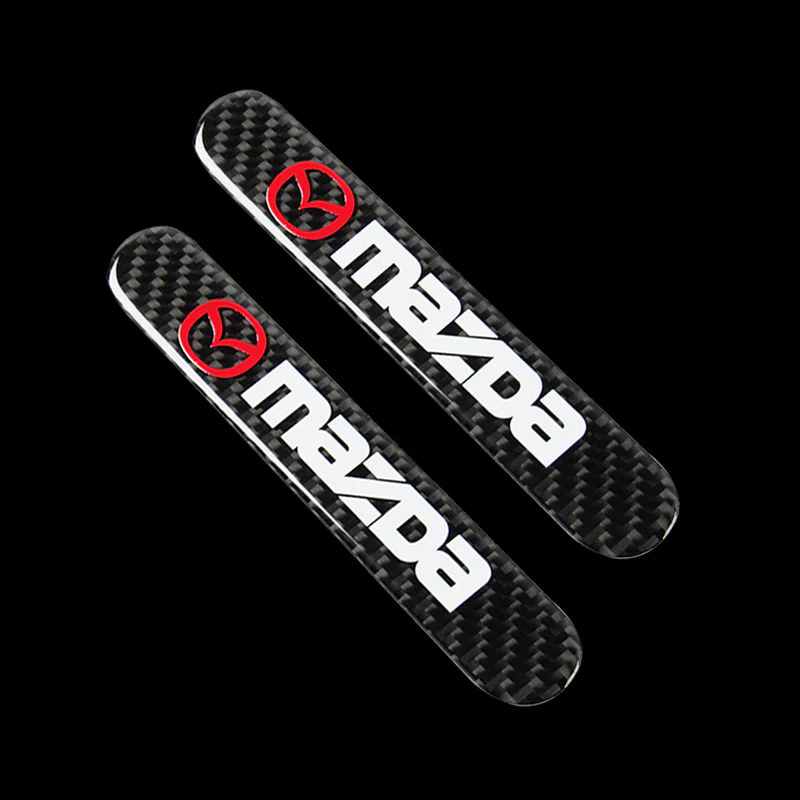 Mazda Carbon Fiber Car Door Rear Trunk Side Fenders Bumper Badge Scratch Guard Sticker New 4 pcs - Image 10