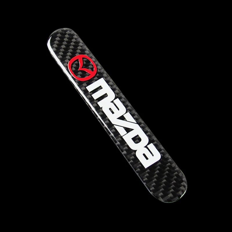 Mazda Carbon Fiber Car Door Rear Trunk Side Fenders Bumper Badge Scratch Guard Sticker New 4 pcs - Image 11