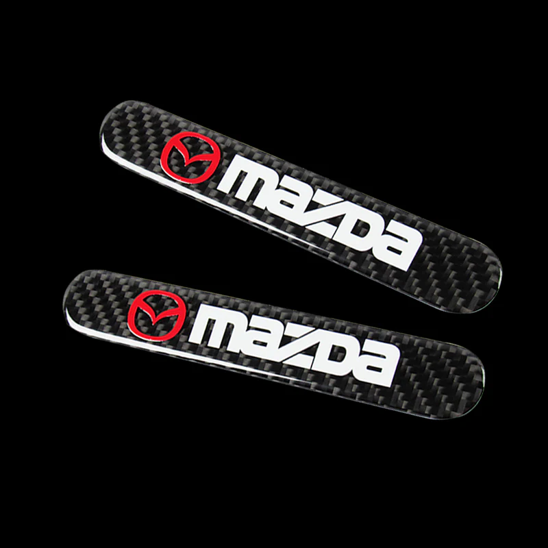 Mazda Carbon Fiber Car Door Rear Trunk Side Fenders Bumper Badge Scratch Guard Sticker New 4 pcs - Image 14