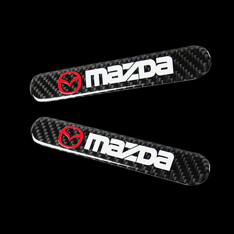 Mazda Carbon Fiber Car Door Rear Trunk Side Fenders Bumper Badge Scratch Guard Sticker New 4 pcs - Image 15