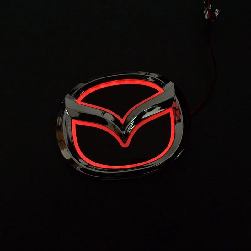 Mazda MazdaSpeed Red 5D LED Car Tail Logo Badge Emblem Light Lamp For Mazda8 CX7 Mazda3 Mazda2 - Image 2