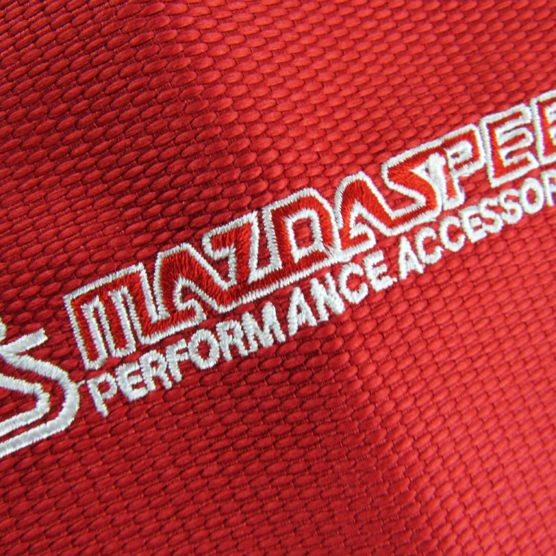 Mazda MazdaSpeed Red Stitched Fabric Shifter Boot Cover - Image 2