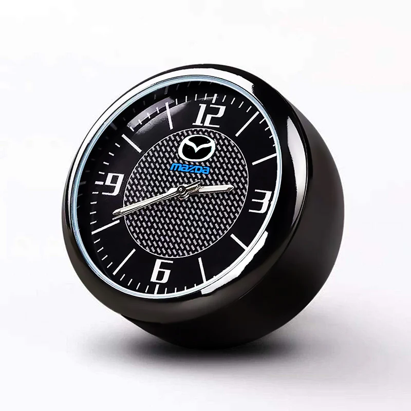 MAZDA MazdaSpeed Set of Car 15" Steering Wheel Cover Quality Leather with Exquisite Clock - Image 8