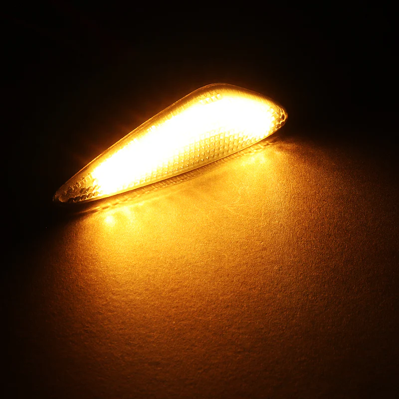 Mazda RX-8 MX-5 Miata Amber LED Turn Signal Front Side Marker Lights -Clear Lens - Image 4