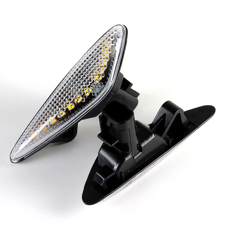 Mazda RX-8 / MX-5 Miata White LED Turn Signal Front Side Marker Lights -Clear Lens - Image 2