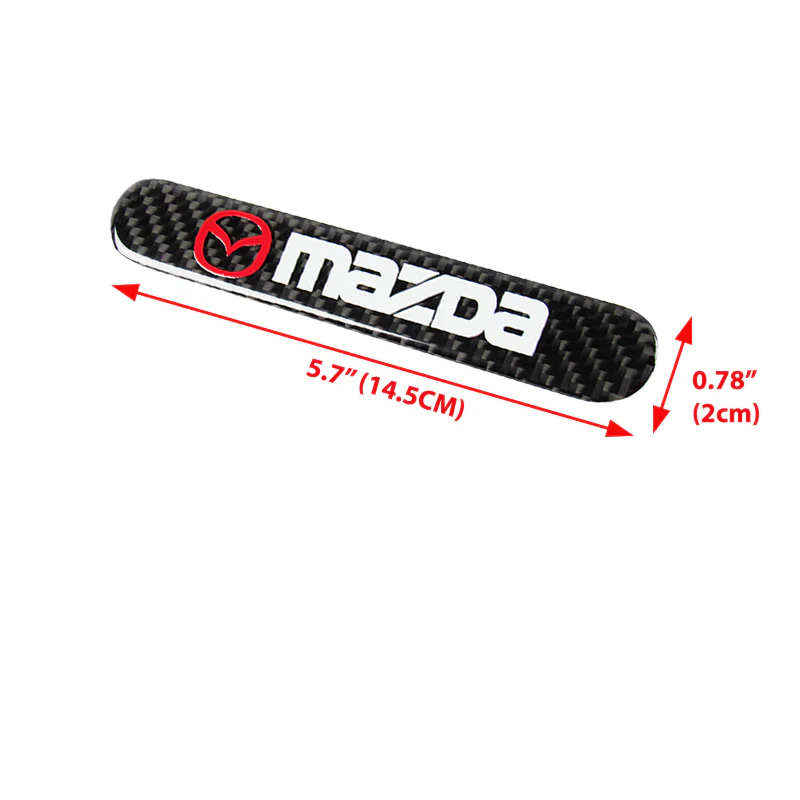 Mazda Set LOGO Emblems with Black Wheel Tire Valves Air Caps Keychain - US SELLER - Image 5
