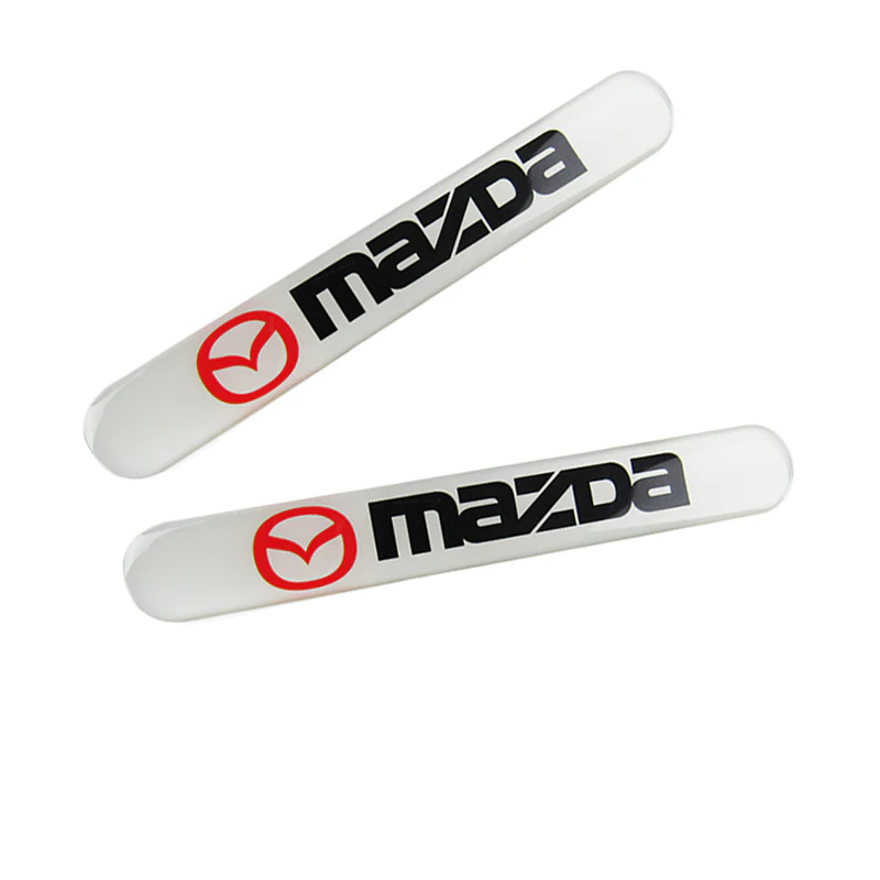 Mazda Set LOGO Emblems with Mazda Speed Keychain Tire Wheel Valves Black Air Caps - US SELLER - Image 4
