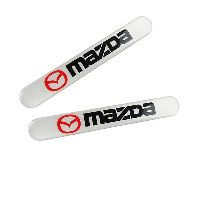 Mazda Set LOGO Emblems with Silver Keychain Wheel Tire Valves Air Caps - US SELLER - Image 4