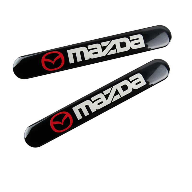 Mazda Set LOGO Emblems with Wheel Tire Valves Air Caps Silver Keychain- US SELLER - Image 8