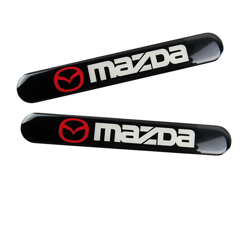 Mazda Set LOGO Emblems with Wheel Tire Valves Black Air Caps Keychain - US SELLER - Image 8