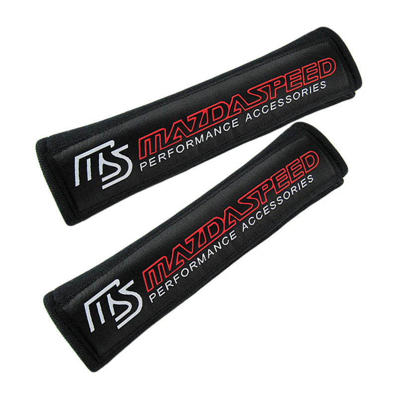 MAZDA SPEED Black Seat Belt Cover X2 - Image 4