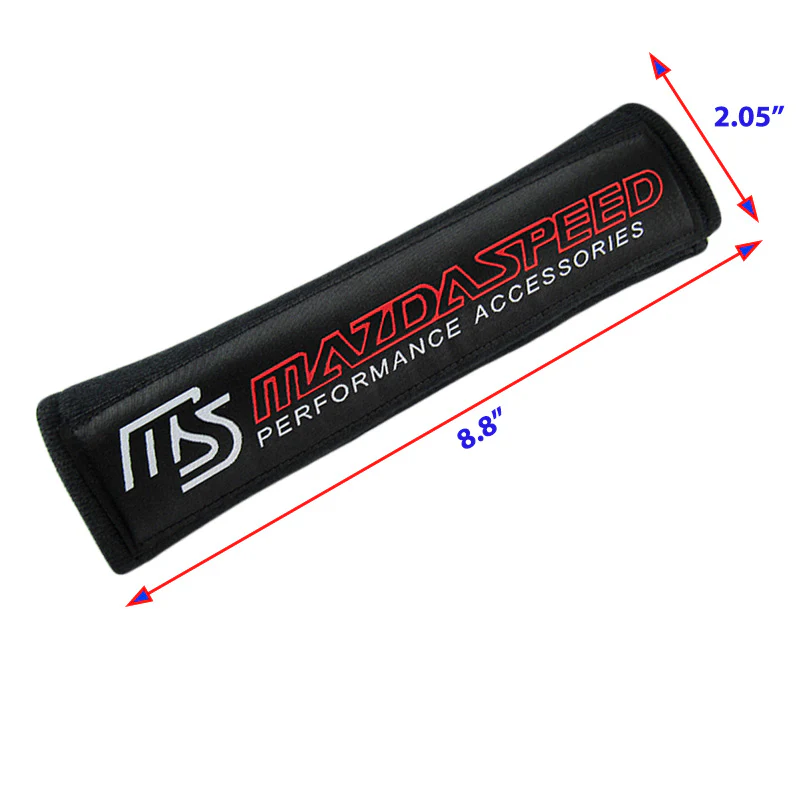 MAZDA SPEED Black Seat Belt Cover X2 - Image 5