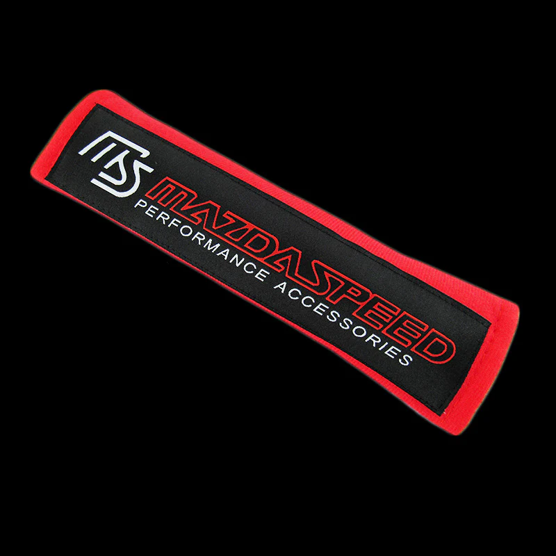 MAZDA SPEED Red Seat Belt Cover X2 - Image 7