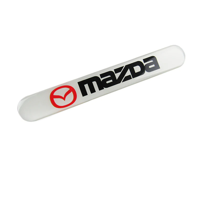 Mazda White Car Door Rear Trunk Side Fenders Bumper Badge Scratch Guard Sticker New 4 pcs - Image 7