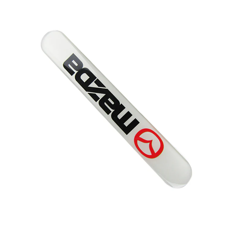 Mazda White Car Door Rear Trunk Side Fenders Bumper Badge Scratch Guard Sticker New 4 pcs - Image 8