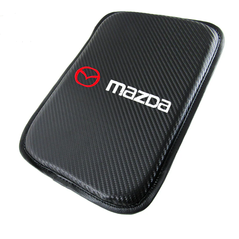MazdaSpeed Mazda Car Center Console Armrest Cushion Mat Pad Cover Stitched Embroidery Logo with LED Cup Coaster Set - Image 7