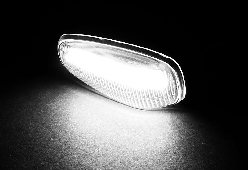 Mercedes-Benz CLK / SLK Class White LED Turn Signal Front Side Marker Lights -Clear Lens - Image 4