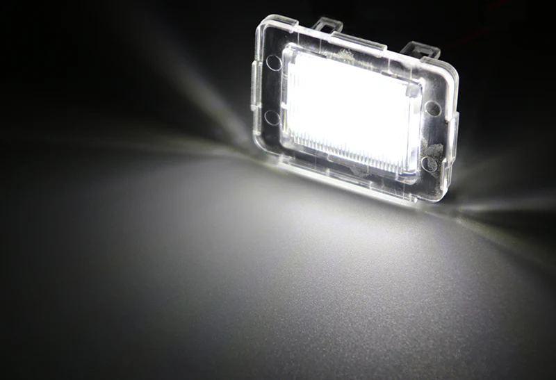Mercedes-Benz W166 W716 R172 X156 X166 X205 White 18-SMD LED License Plate Lights (2pcs) - Image 4