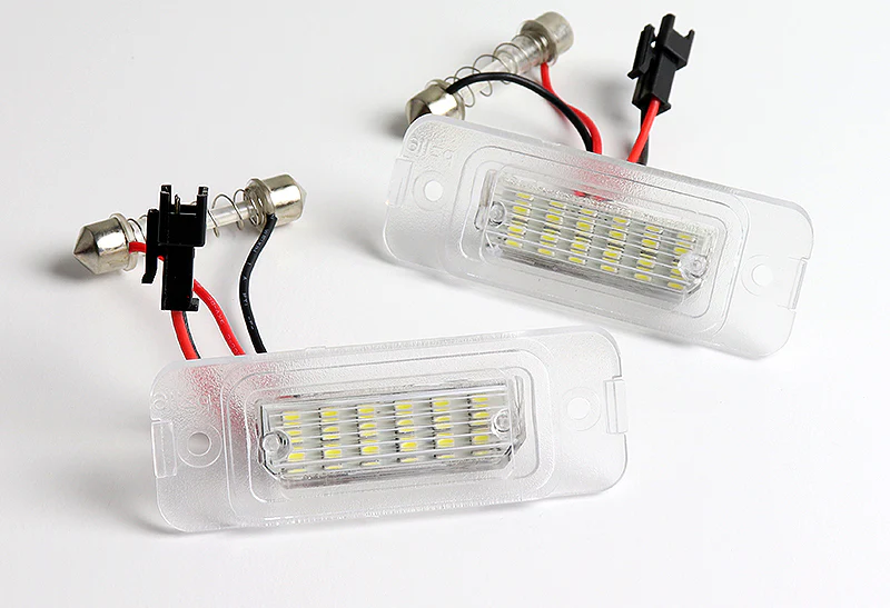 2005-2011 Mercedes-Benz ML-Class W164 White 18-SMD LED License Plate Lights (2pcs) - Image 3