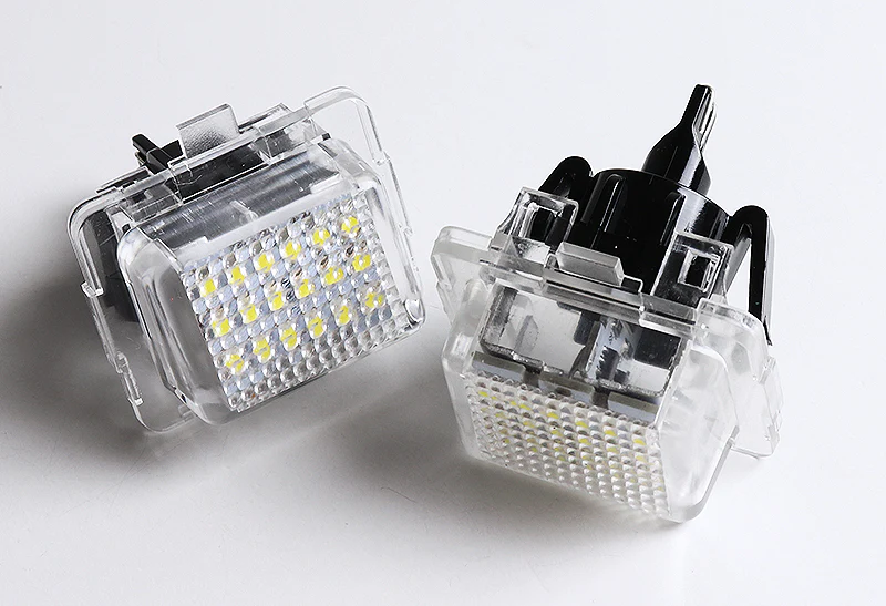Mercedes-Benz W204 W212 W221 C216 C/E/S-Class White 18-SMD LED License Plate Lights (2pcs) - Image 3