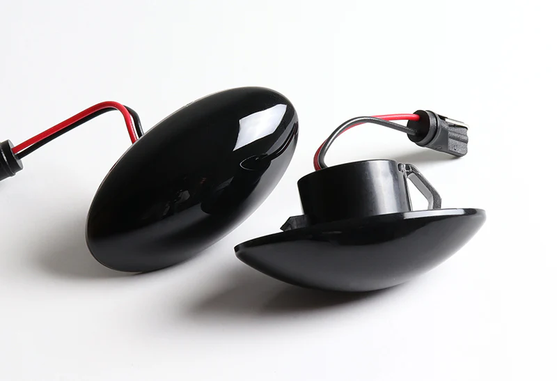 Mini Cooper R50 R52 R53 White LED Turn Signal Front Side Marker Lights -Smoked Lens - Image 3