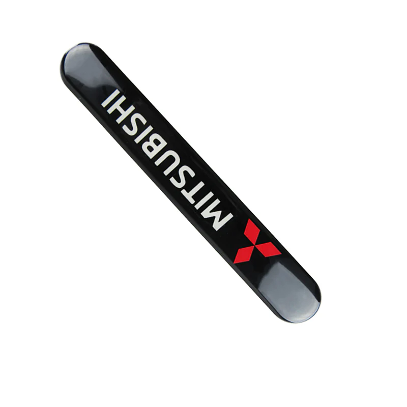Mitsubishi Black Car Door Rear Trunk Side Fenders Bumper Badge Scratch Guard Sticker New 2 pcs - Image 6