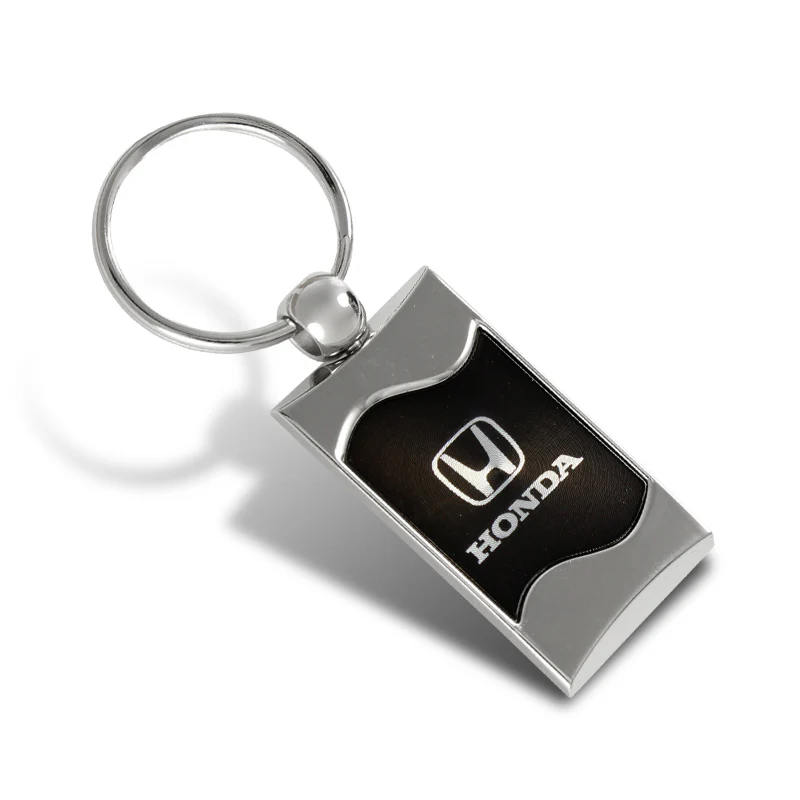 Mitsubishi Black Rectangular Authentic Chrome Key Fob Key ring Keychain Lanyard - Image 19