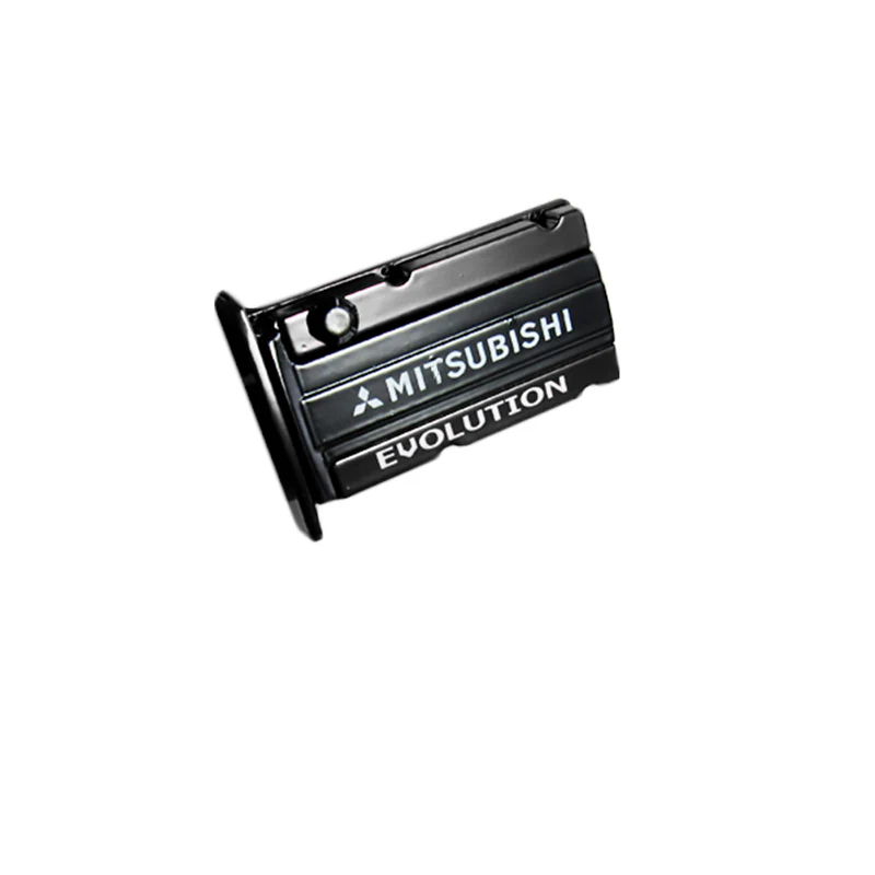 MITSUBISHI EVOLUTION Stainless Steel Engine Valve Cover Black Car Vent Clip Air Freshener Kit - Lemon Scent - Image 2