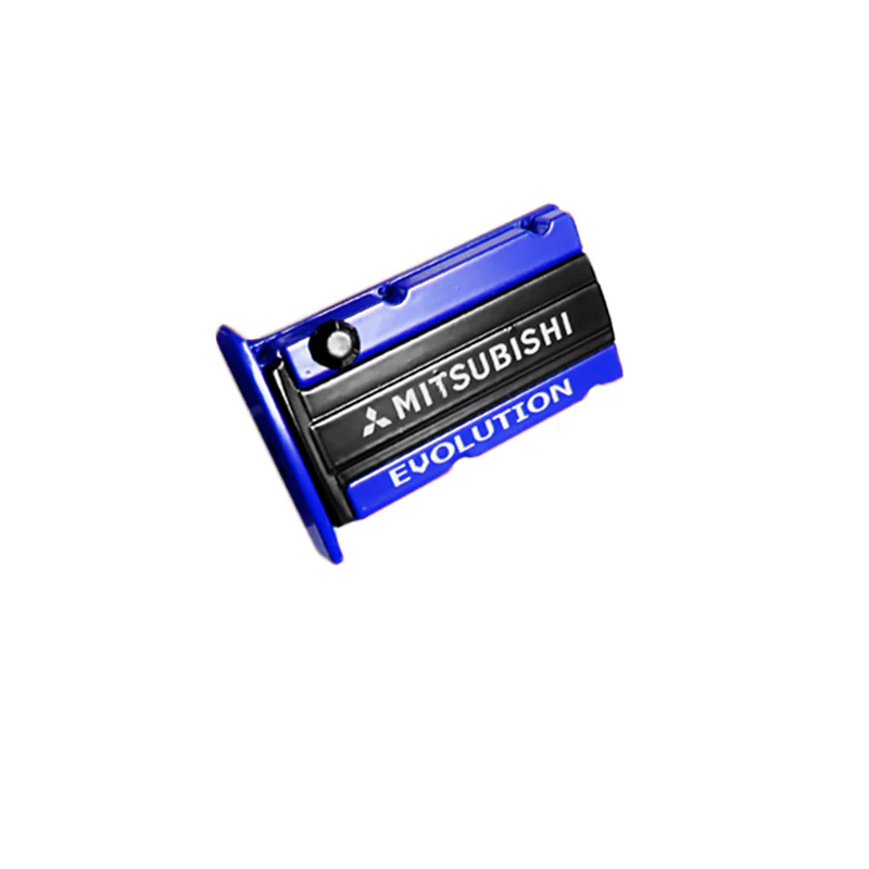 MITSUBISHI EVOLUTION Stainless Steel Engine Valve Cover Blue Car Vent Clip Air Freshener Kit - COLOGNE Scent - Image 5